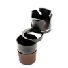 LST Multi-functional Cup Storage Compartment Car Cup Holder 5-in-1 Black