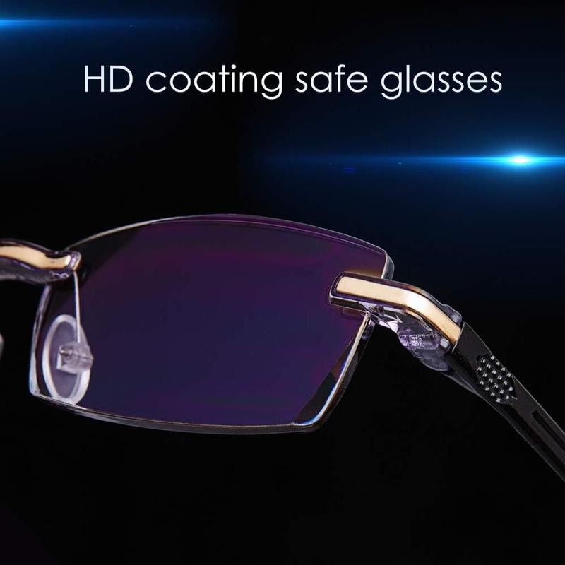 Reading Glasses Hd Anti-Blue Diamond Cut Edge Frameless Reading Glasses