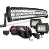 32" LED Light Bar Curved TERRAIN VISION Triple Row 672W