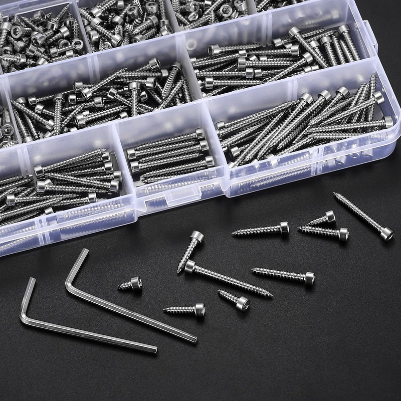 Metric Hex Socket Cap Head Self Tapping Screws, 480pcs M3