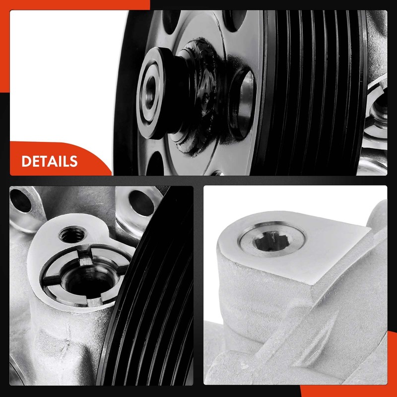 A-Premium Power Steering Pump, with Pulley, Compatible with Ford F-450
