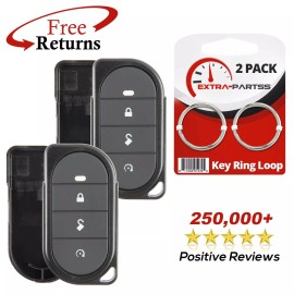 Extra-Partss 2 Remote Shell Case Pad Replacement No Electronics For Viper Aftermarket (7146V)