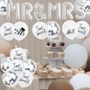 KOBOKO Silver Mr & Mrs Balloons Wedding Decoration