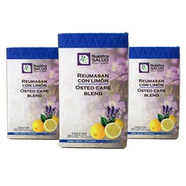 Nuestra Salud Reumasan Te Blend Herbal Tea Value Pack (60 tea bags) Canchalagua Una de gato