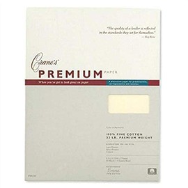 Crane & Co. Cranes Premium Weight Ecruwhite 8 1/2 X 11 Sheets (PS8116)