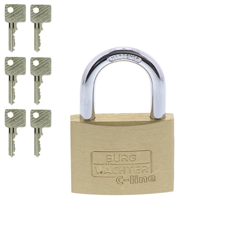 Burg-Wächter 1 Piece 222 50 °C-Line Padlock 6 SB
