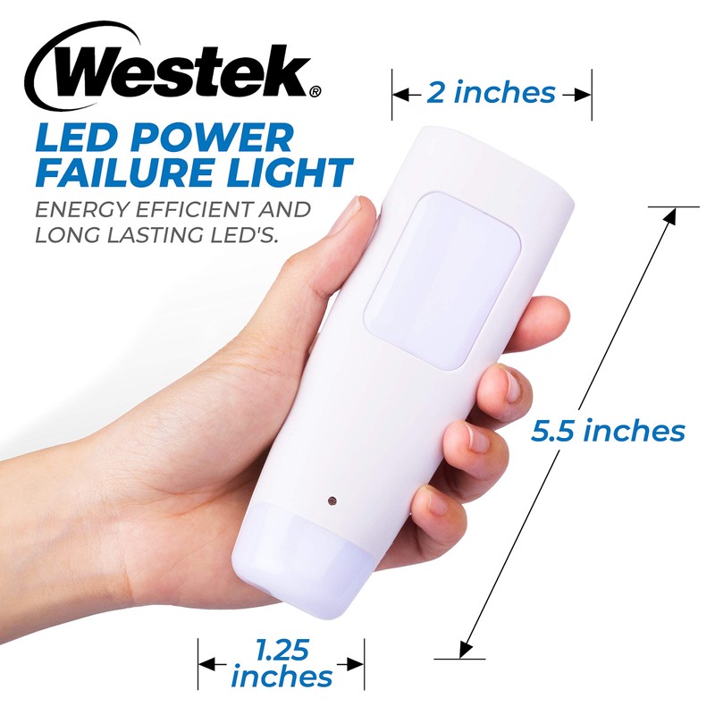 Westek Emergency Light, 1 Pack - Multi-Function LED Rechargeable Flashlight,