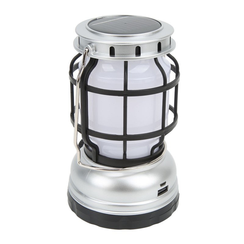 LED Camping Lantern USB Rechargeable Solar Powered Camping Light for