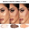 Multifunctional Highlighter Contour Blush Palette – 6-Color Matte Makeup, Waterproof,