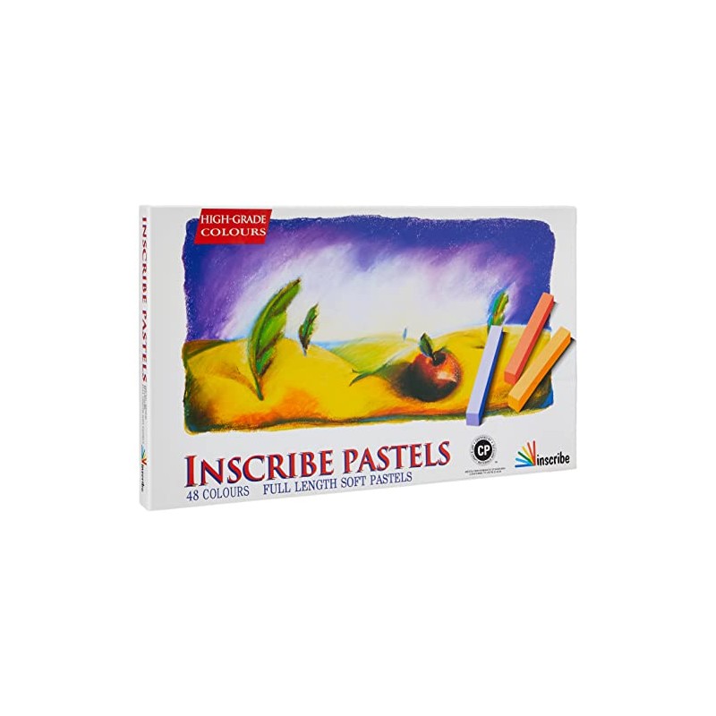 Inscribe Full Sized Pastels - Assorted Colours, Pack of 48