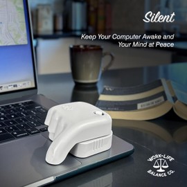 Laptop Touchpad Jiggler - Doesn't Work on Dell - Keeps Active Laptop Trackpads - Undetectable - Cordless Mouse Jiggler - Mechanical Mouse Mover - 6 Months on AA Battery - ON/Off Switch (Gray)