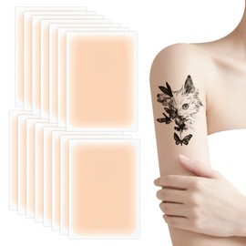 Tattoo Cover Up Patch 15 Sheets Waterproof Tattoo Cover Up Makeup Patches Natural Looking Invisible Breathable Concealer for Tattoos Scars Birthmarks