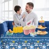 3PCS Fathers Day Disposable Tablecloth - 108" × 54", Happy