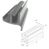 Gordon Glass® Gray Sliding Shower Door Bottom Guide 1-3/8" Wide