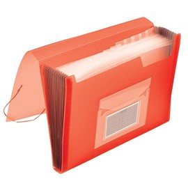Expanding File Folder with elastic band closure Q-CONNECT, PP, A4, 12 compartmen