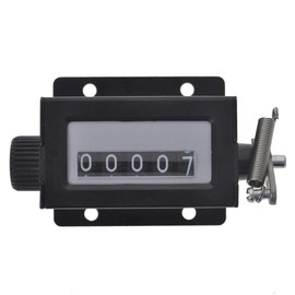 GOGO 5 Digit Manual Tally Counter, Resettable Mechanical Pulling Stroke Counter for Instrument Machine