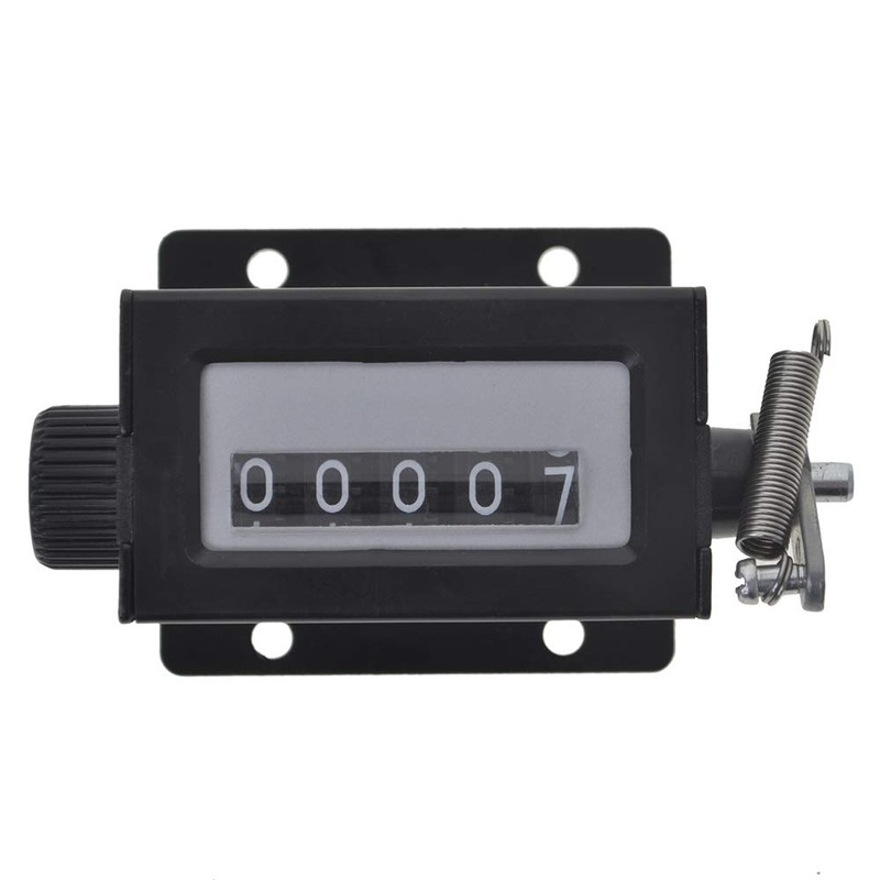 GOGO 5 Digit Manual Tally Counter, Resettable Mechanical Pulling Stroke