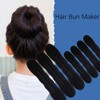 10PCS Hair Bun Maker for Women, Magic Snap Roll Sponge
