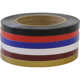 Solid Stripe for Auto Truck Boat - 3mil Vinyl - 1/4" x 50' - Black