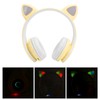 LED Noise Reduction Headset Cat Ear Shape Bluetooth 5.0 Headset