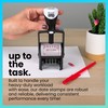 ExcelMark Heavy Duty Self-Inking Date Stamp (Red, Posted)