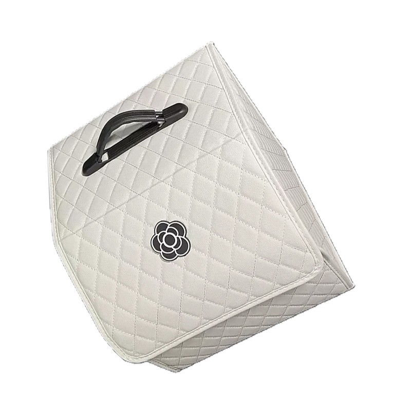 Car Trunk Storage Organizer High Capacity Multipurpose Pu Leather Portable