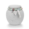 SOITIS Mini Urn for Human Ashes - 2.76 Inches White