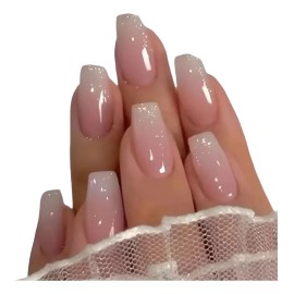 Kit De Uñas Postizas Y Pegamento De Uñas, 24