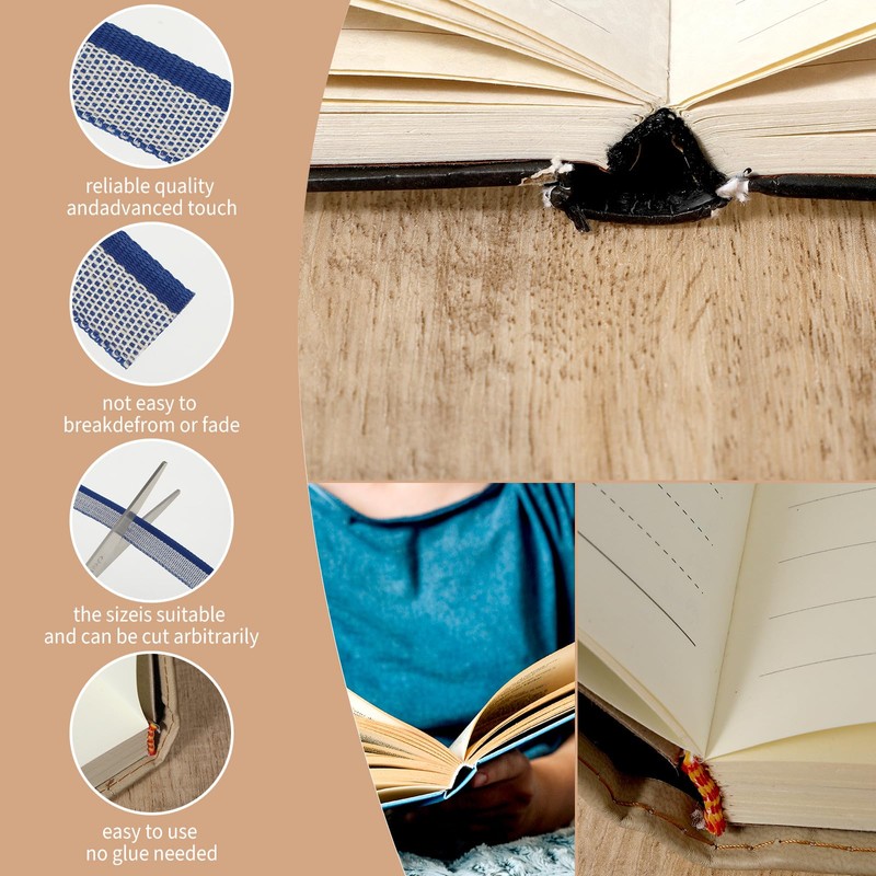 Pack of 52 Book Headbands, 30 x 1.4 cm Book