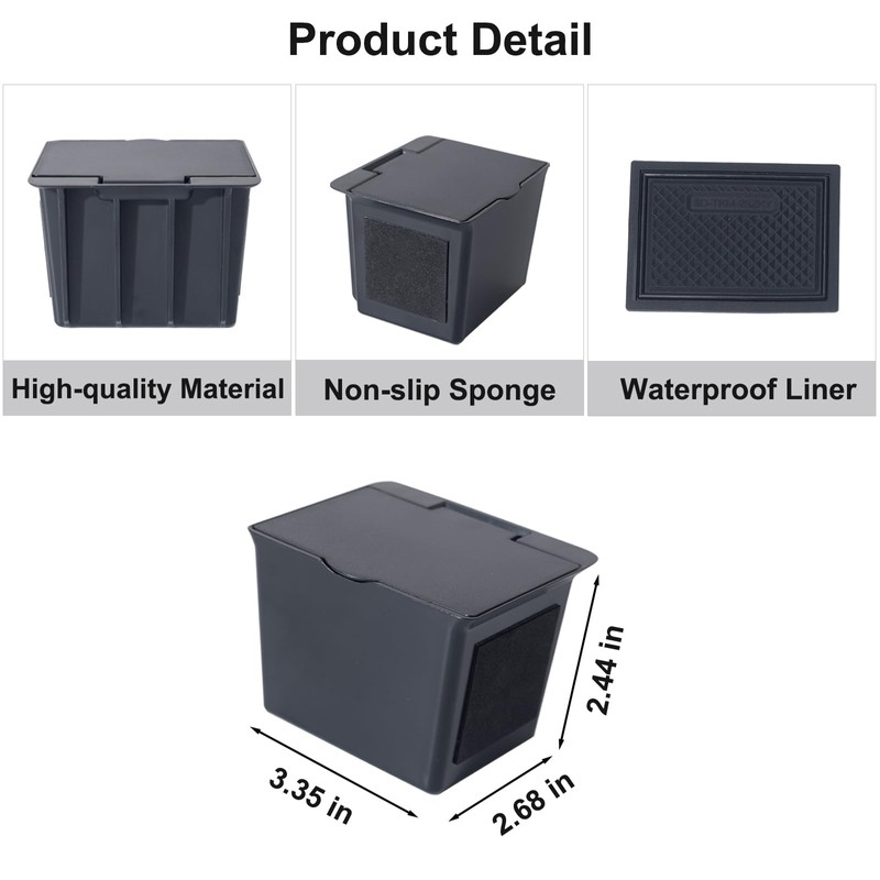 JKCOVER Center Console Coin Box Organizer Compatible with 2016-2020 2021