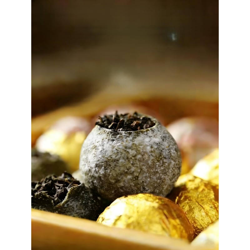NASLAPH Dried Tangerine Peel Tea, Xiao Qing Gan Pu-erh Tea,