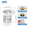 uxcell 2 Pack Shower Drain Strainer, 2" x 2.6" 304