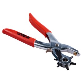 Amtech B1400 Revolving Leather Punch Plier, Hole Puncher for Belt, Canvas, Plastics, and Textiles
