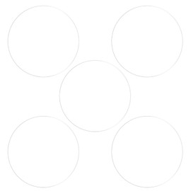 sourcing map Pack of 5 Protective Films 33 mm Soft PET Anti-Fingerprint HD Smartwatch, Suitable for Flat Wristwatches