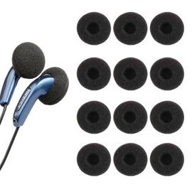 DELUXEFOX Headphone Replacement Ear Pad 0.7 inch (18 mm) Diameter Earphone Cover Sponge 6 Sets (Pack of 12)