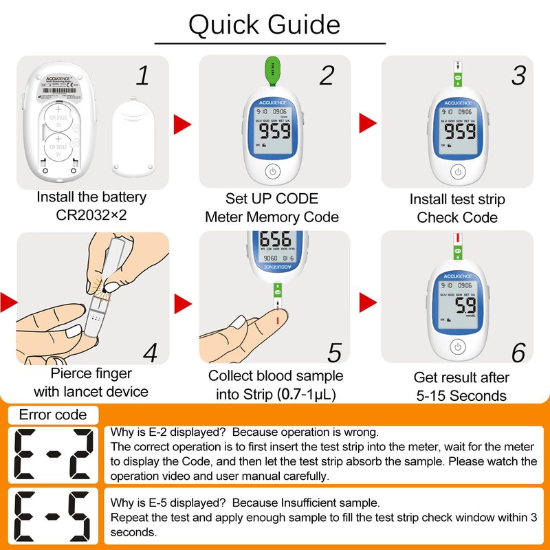 ACCUGENCE 3in1 Uric Acid Meter With 25 Uric Acid test