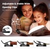 2 Pack Clamp Book Lights, LLLPRT 8 LED Rechargeable USB