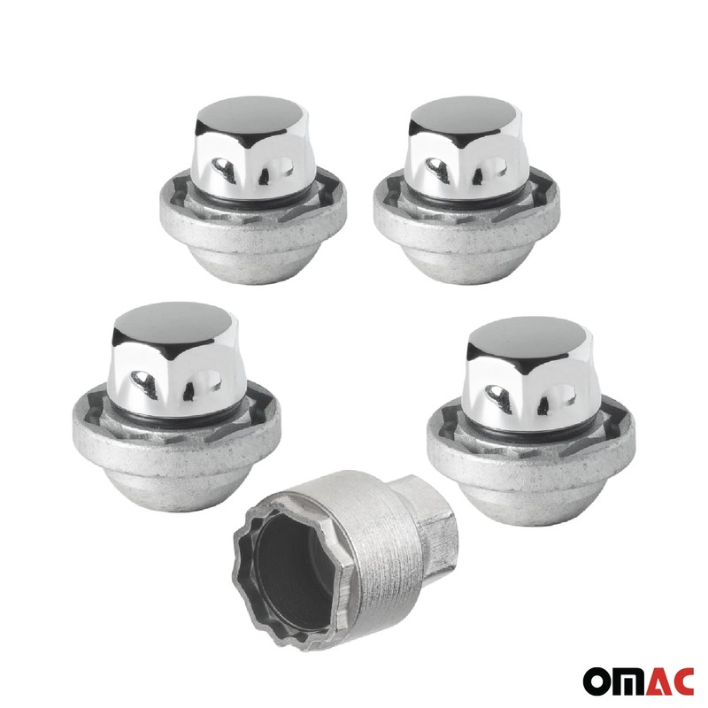 OMAC Wheel Lock Kit for Honda CR-V M12X1.5 Nut Chromed
