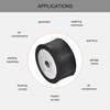 sourcing map M8 Rubber Mounts, 2pcs Female/Female Vibration Isolator Shock