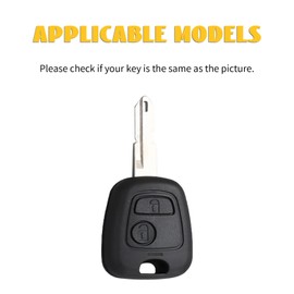 OFF WE GO OFF WE GO Autoschlssel Hlle Schlsselhlle Cover fr Ford Peugeot 106 107 206 207 208 407 Citroen C1 C2 C3 C4 C5 Xsara Picasso Saxo Toyota Aygo Schlsselcover Schlssel Schutz Geh?use, Wei? Silber