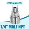 JOEJET 1/4" Pressure Washer Fittings-Stainless Steel Pressure Washer Adapter-1/4" Quick