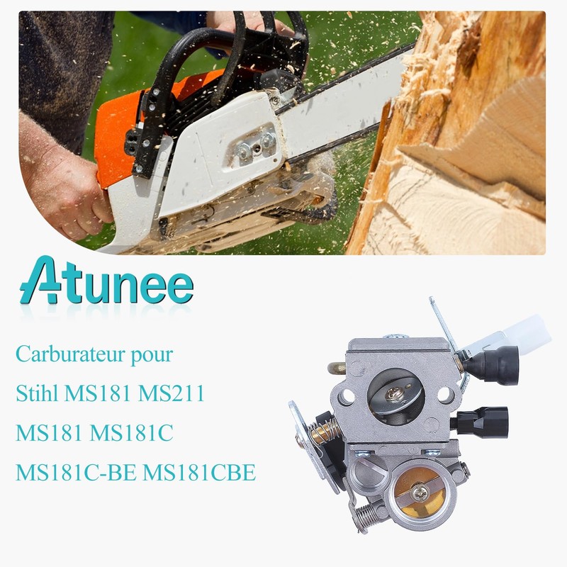 Atunee MS171 Carburetor for Stihl MS181 MS211 MS181 MS181C MS181C-BE