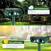 4 Pack Ultrasonic Animal Repellent Outdoor Solar Animal Repeller with