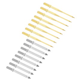 PATIKIL Test Probe Pin Set, 2 Set Copper Multimeter Test Lead Probe Pin Tip Needle for Electrical Circuit Test Measurement, Multicolor