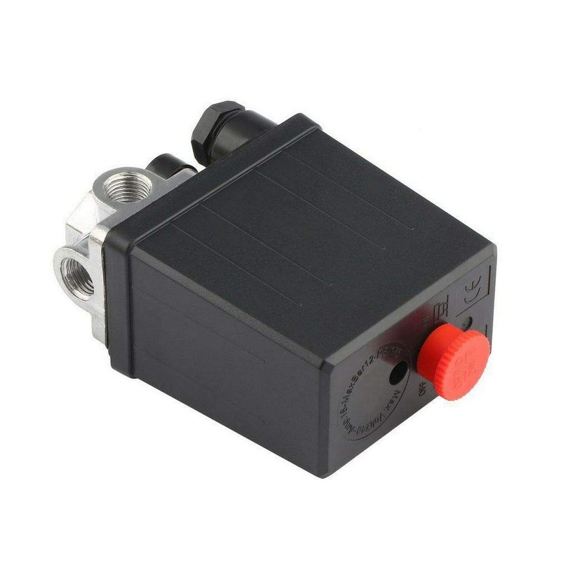 4-Hole 90-120PSI Pressure Switch Compressor Pressure Regulator Air Compressor for