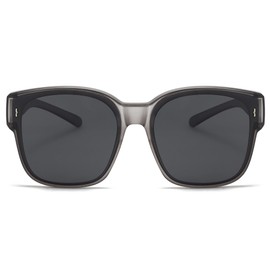 Cyxus Wrap Around Fit Over Glasses Mirror Polarized Sunglasses for Men Women UV Protection Shades Driving 1114B02