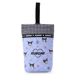Sanrio 207918 Sanrio Shoes Bag, Kuromi Kuromi, 11.0 x 8.7 x 2.8 inches (28 x 22 x 7 cm), Quilting Bag, Character