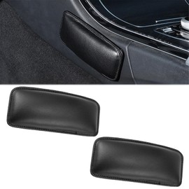 LightBeacon 2 Pieces Car Leg Cushion Knee Pads, Car Door Armrest Pads, Car Universal Knee Pads, Car Door Leg Pads, for Car Interior, Console, Seat Cover, Black