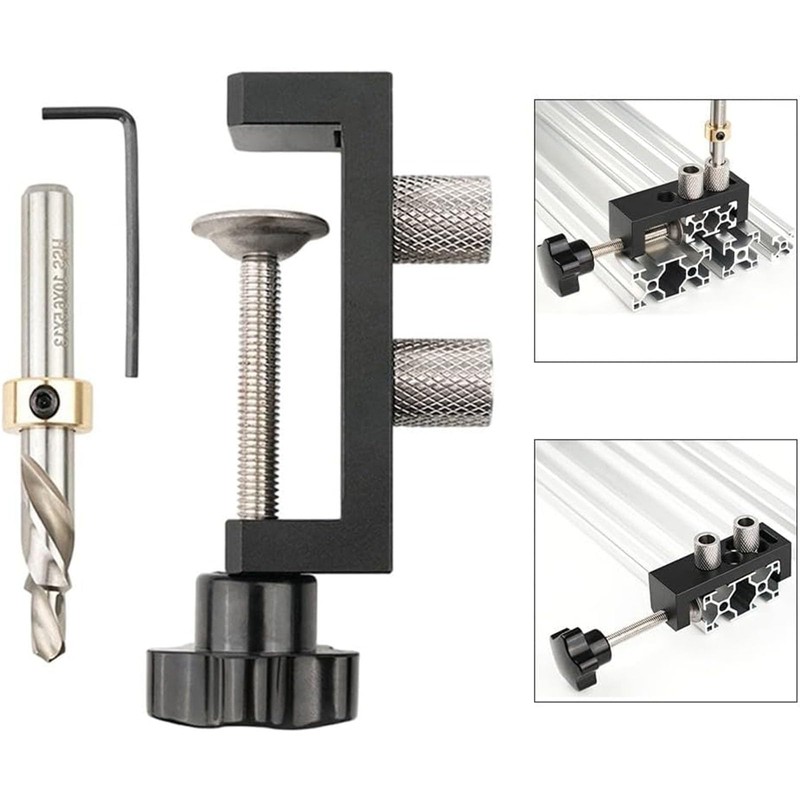BIGP Aluminium Profile Drilling Jig, Aluminium Profile Punching Tool Suitable