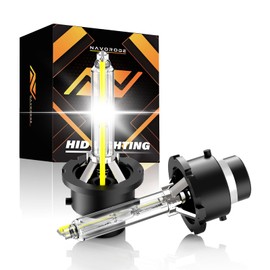 NAVOROGE Xenon D2S HID Bulbs, High Low Beam D2S HID Headlight Bulb 6000k Cool White, 35W Xenon Light Bulbs OE 85122 66240 66040 66240CBI Headlight Replacement, IP67 Waterproof,Pack of 2
